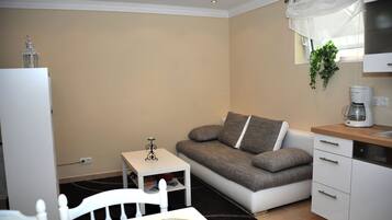 TV, DVD player, books