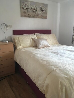 Blackout drapes, iron/ironing board, free WiFi, bed sheets