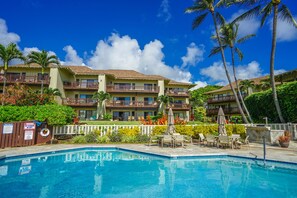 A heated pool - Quiet condo with lanai - steps from the beach & heated oceanfront pool (Kapaa)