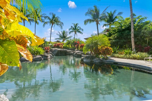 Mauna Lani condo w / yhteinen vesiputous allas, poreallas ja oma grilli