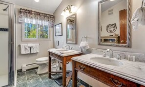 Hair dryer, towels