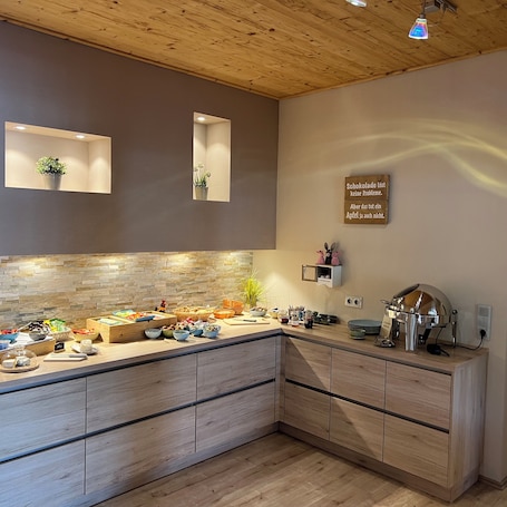 Daily buffet breakfast for a fee. Landhaus Beisetal