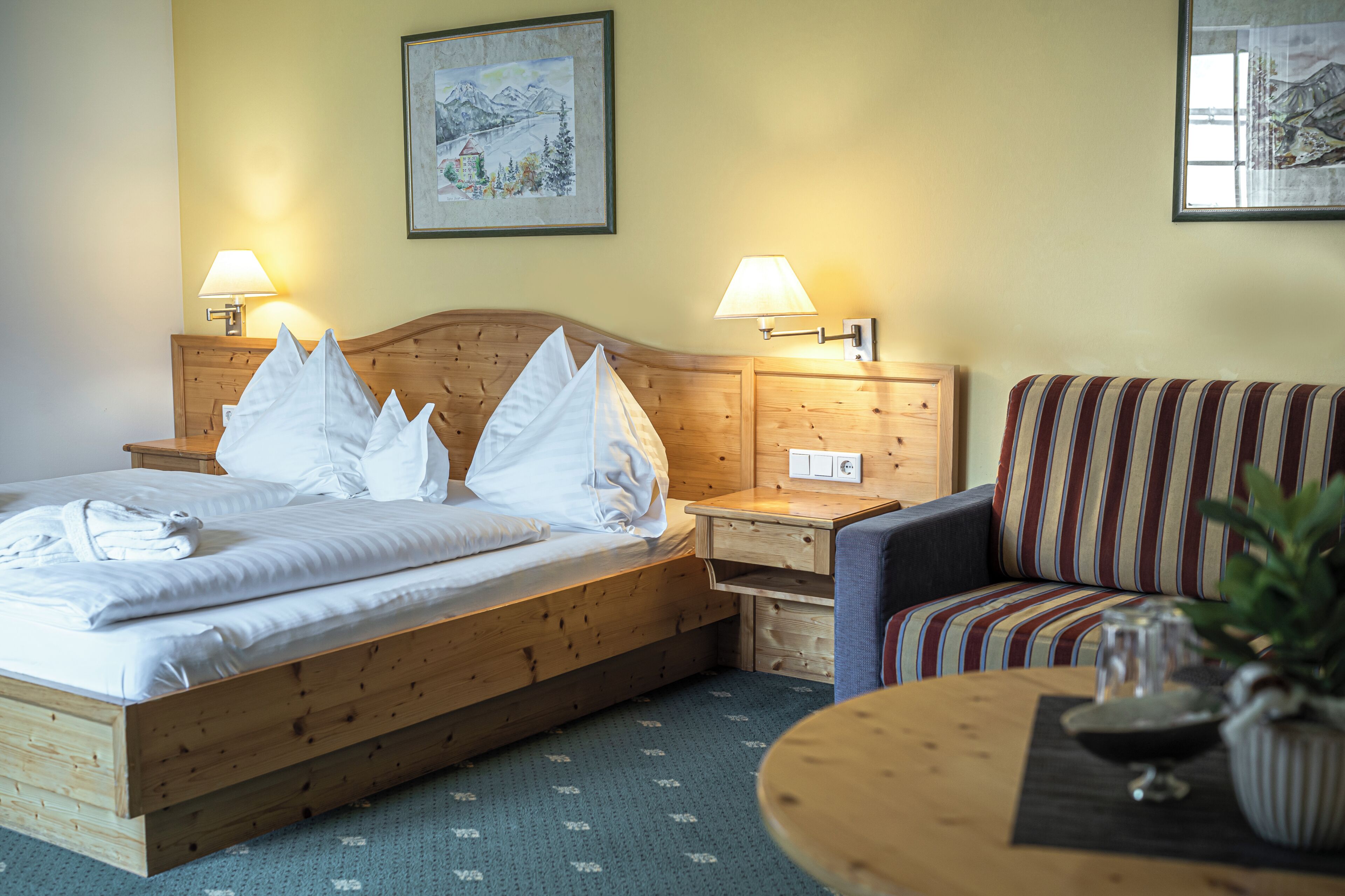 Standard Double Room, Balcony, Mountain View | In-room safe, blackout curtains, free WiFi, bed sheets