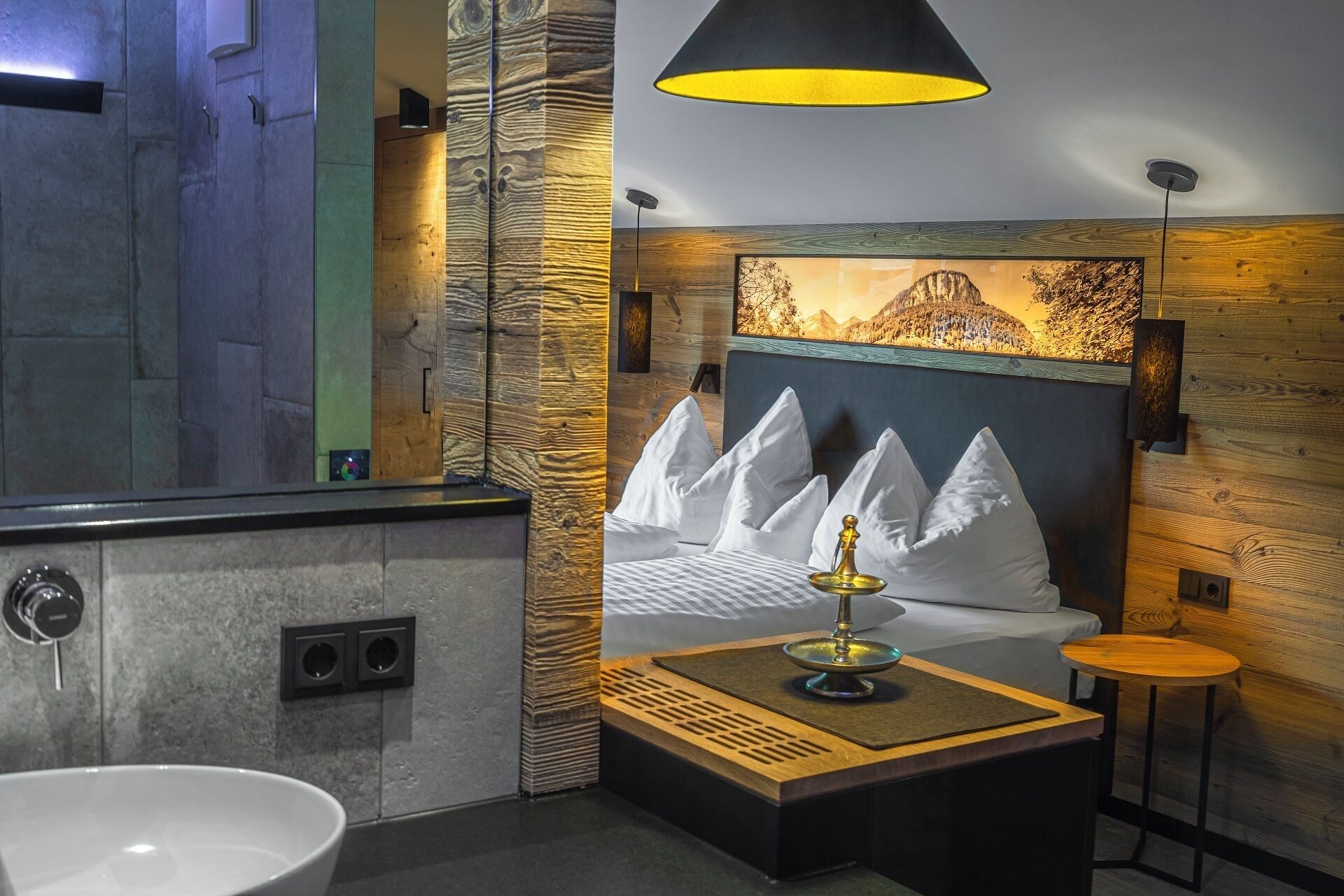 Deluxe Double Room, Balcony, Mountain View | In-room safe, blackout curtains, free WiFi, bed sheets
