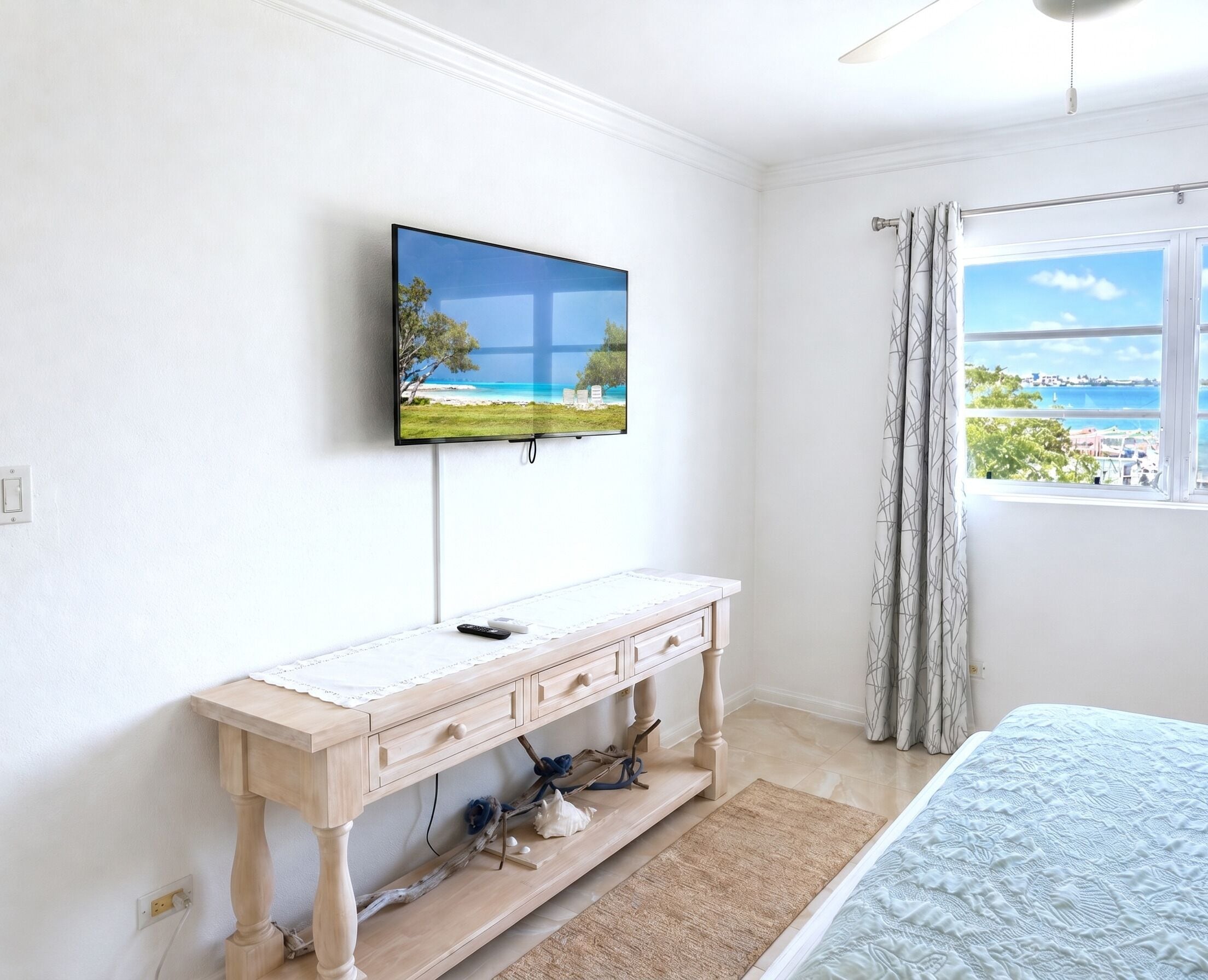 Villa, 2 Queen-Betten, eigenes Bad, Strandblick
