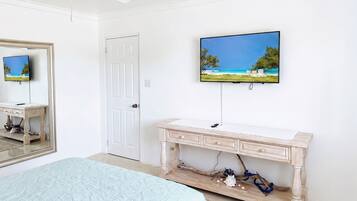 Villa, 2 Queen Beds, Private Bathroom, Beach View | 2 bedrooms, down comforters, individually decorated