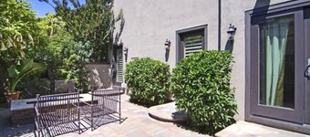 Splashpad. Steps from downtown and dining, shops and Starbucks. Walkable