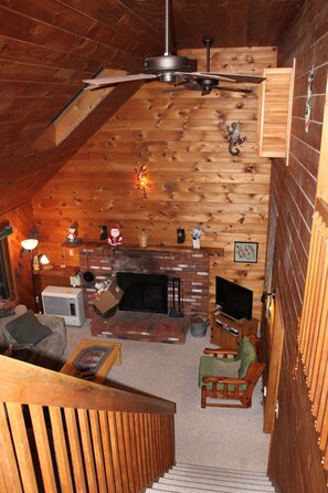 TV, fireplace, DVD player, table football