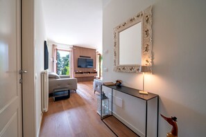 TV, DVD player, books