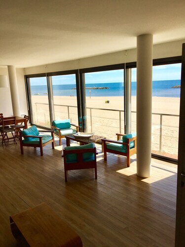 Beach house facing the sea