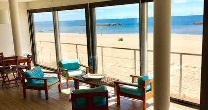 Beach house facing the sea