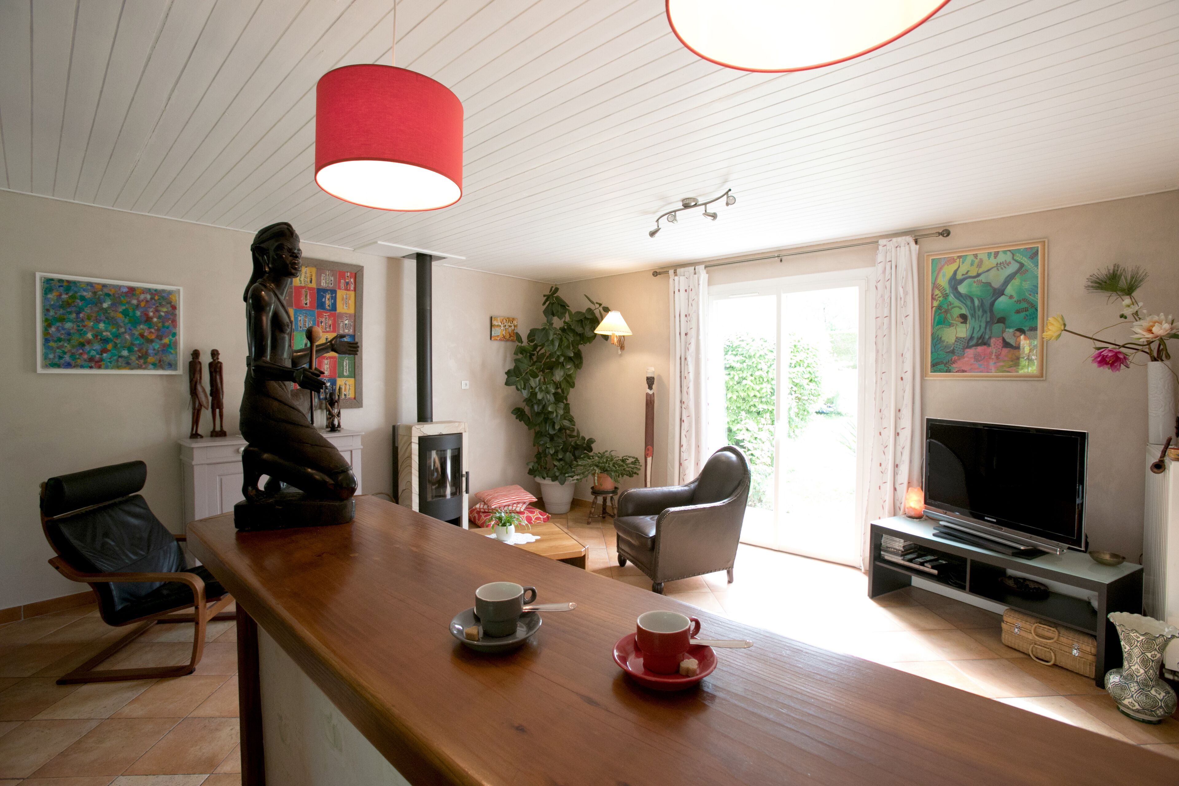 TV, DVD player, stereo