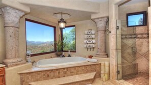 Combined shower/bathtub, jetted bath, hair dryer, bidet - Private 5-Star Spanish Resort style living with the best Views in San Diego (Escondido)
