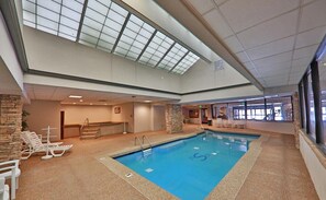 Indoor pool, a heated pool