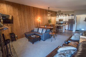 Smart TV, fireplace, DVD player, foosball - Fully Remodeled, Two Bed, Two Bath, Best Views, Steps from Town  (Winter Park)