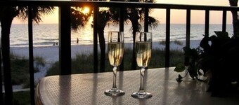 Newly Remodeled Beautiful Beachfront direct view of the Gulf and a heated pool.