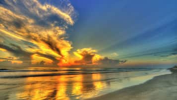 Na praia