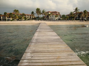 On the beach, beach towels