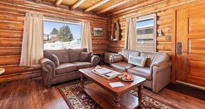 Notre cabine confortable est située dans le centre-ville de Stanley avec une vue imprenable sur la montagne