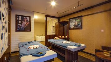 Couples treatment room(s), body treatments, hot stone massages