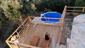 Property grounds - Cottage with pool of 2 bedrooms and 2 bathrooms with sea and countryside views (Caixas)