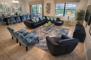 Smart TV, DVD player, foosball, stereo - ChampionsGate, 9 Bed Superb Luxury Villa, Sleeps 34, South Facing Pool/Spa. (ChampionsGate)