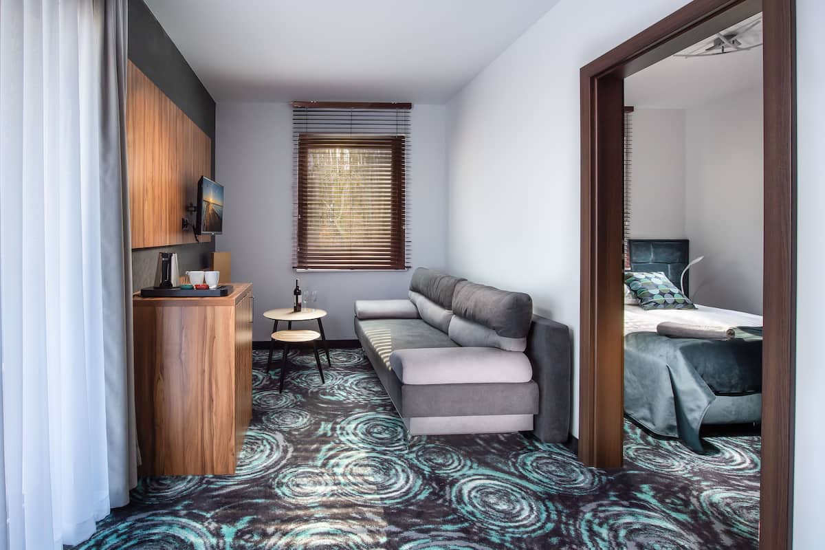 1 habitación y ropa de cama de alta calidad