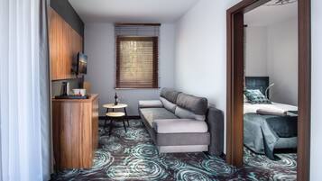 1 habitación y ropa de cama de alta calidad