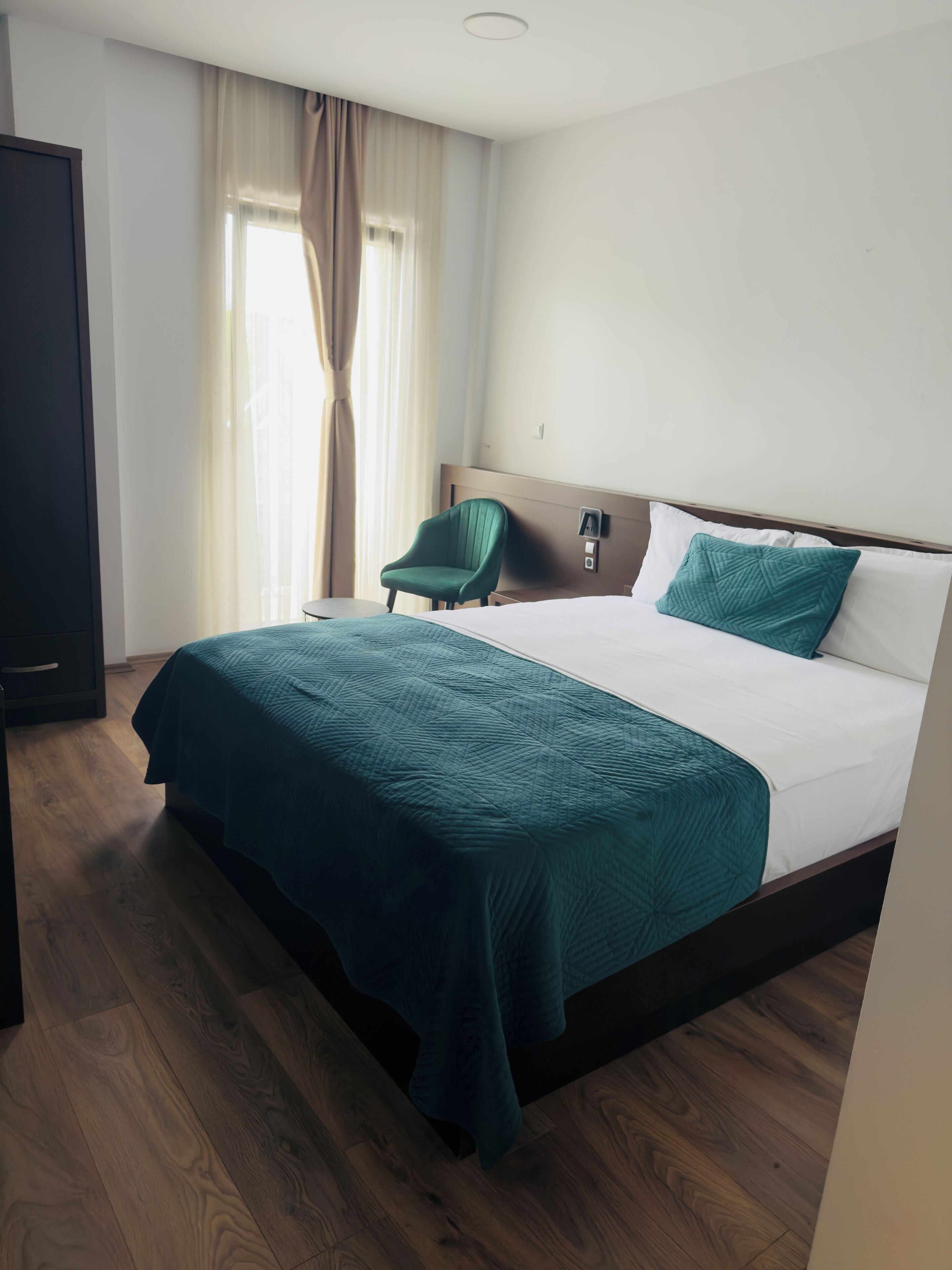double room, private bathroom, city view | minibar, desk, laptop workspace, soundproofing
