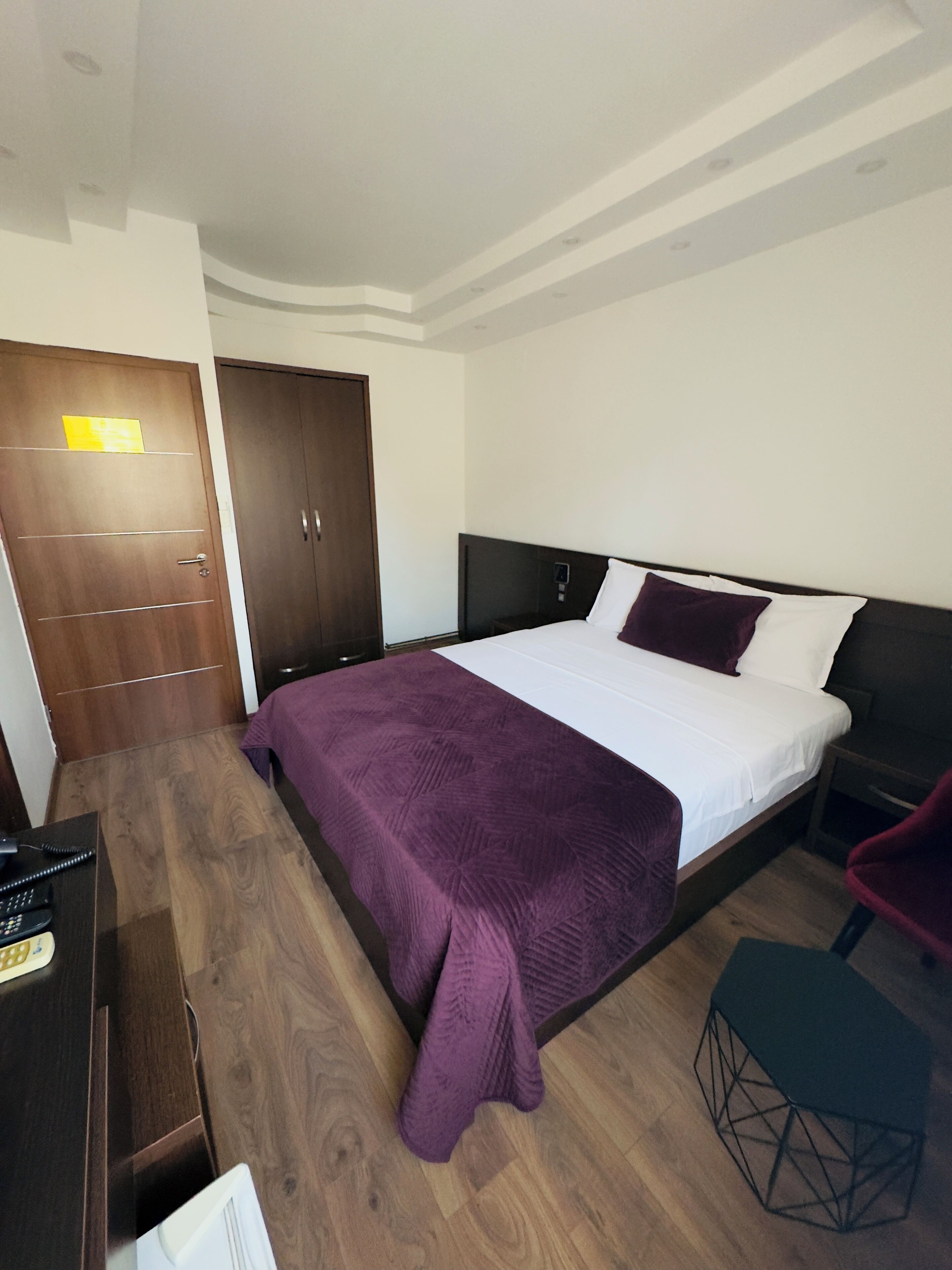double room, private bathroom, city view | minibar, desk, laptop workspace, soundproofing