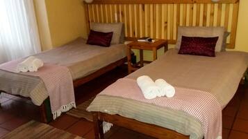 Habitación con 2 camas individuales, 2 camas individuales, no fumadores | Caja fuerte, decoración individual, mobiliario individual