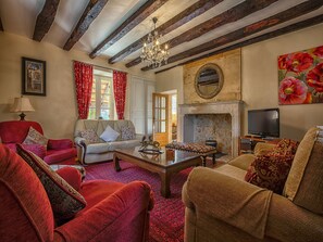 TV, fireplace, DVD player, table tennis - MULBERRY TREE Villa - Luxury Villa - Heated Pool, Hot tub, Gym, Garden, Calm (Carmensac, Meyrals)