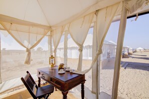Luxury Tented Suite with Private Pool | Desert view
