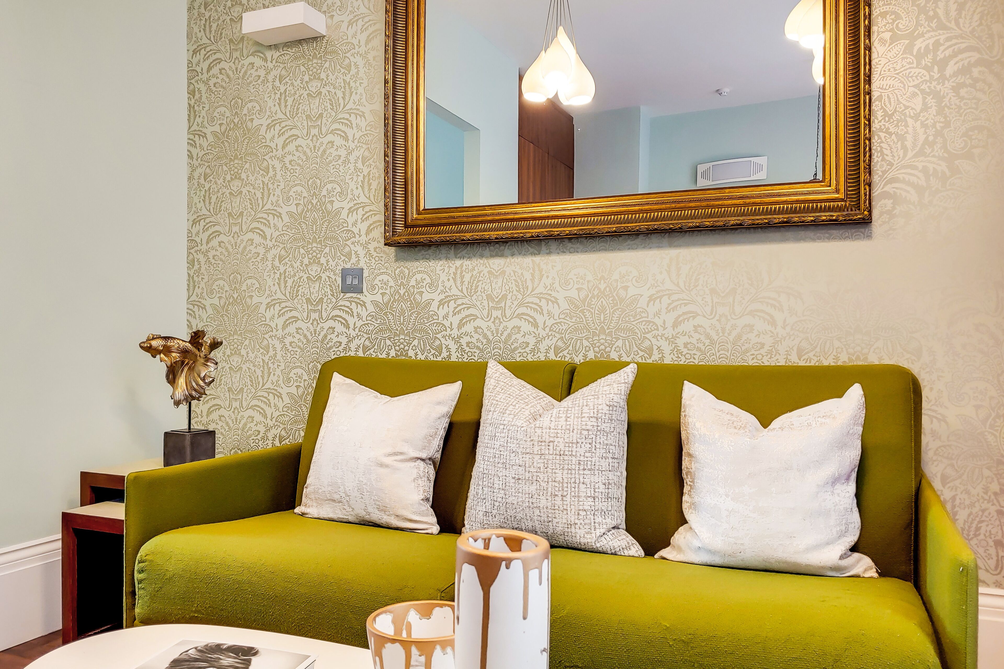 family residence at the gyle | living area | 43-inch lcd tv with digital channels