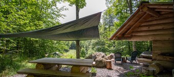 Your private hill-top furnished glamping site on 50 private Adirondack acres