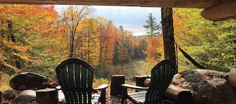 Your private hill-top furnished glamping site on 50 private Adirondack acres