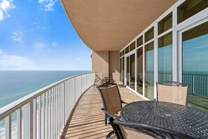 Outdoor dining - Phoenix Gulf Shores 1702 | Gulf Views | XL Balcony | Luxury Pool | My Beach Getaways (Gulf Shores)