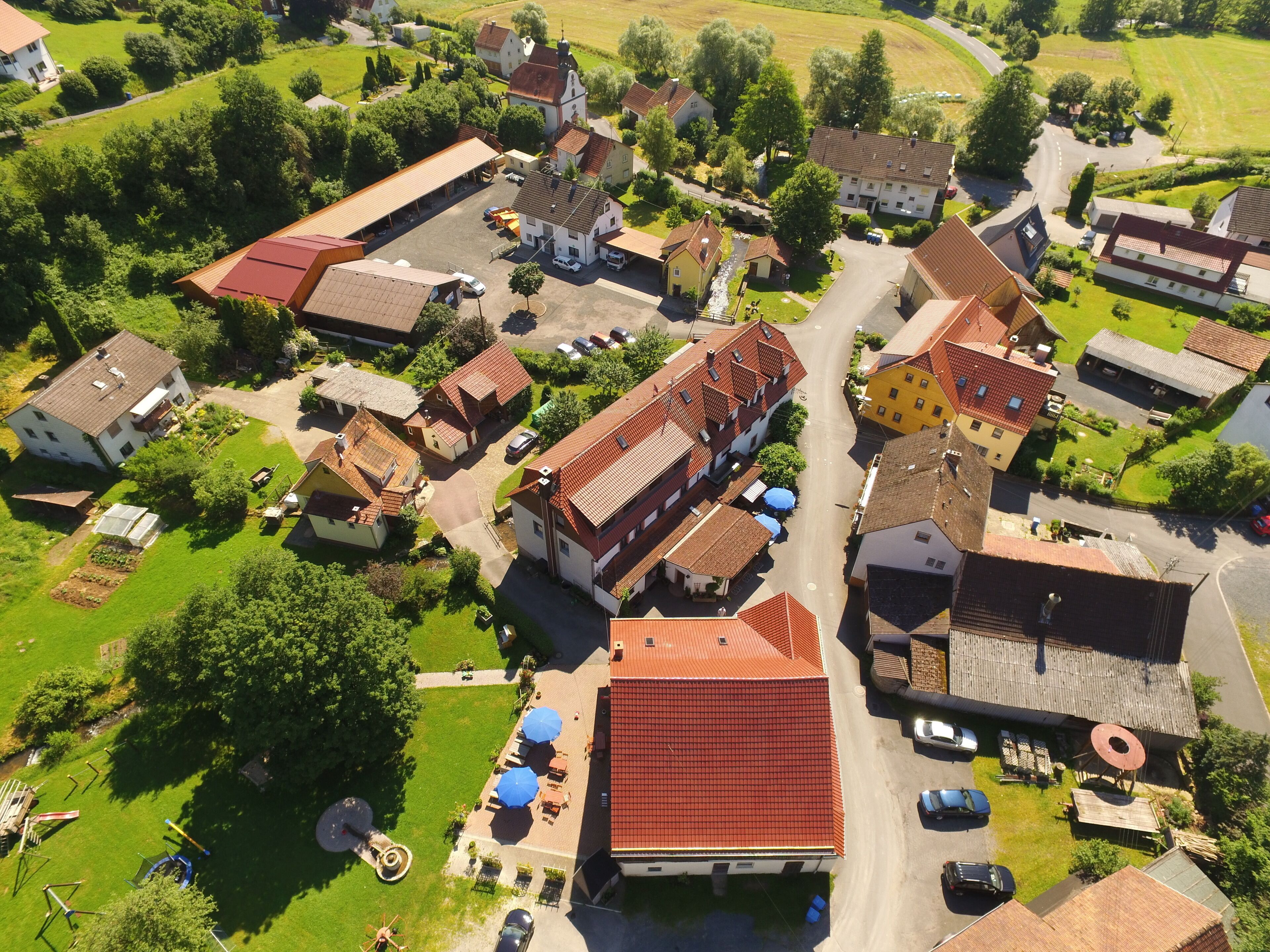 منظر من الجو على ارتفاع عالٍ