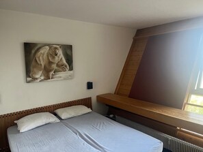 2 slaapkamers, een strijkplank/strijkijzer