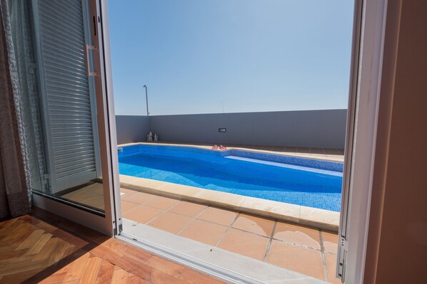 A heated pool