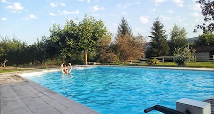 Large comfortable house on a nice plot, exceptional views