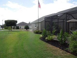 Property grounds - Elegant Lily Corner Lot, view of lake from hot tub,next to Rec Ctr & golf course (The Villages)