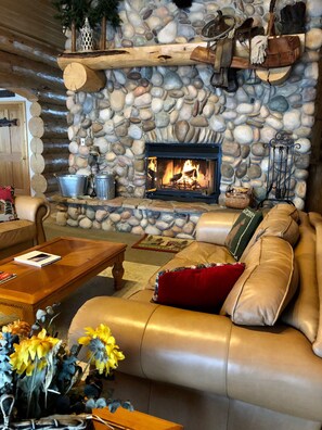 Smart TV, fireplace, Netflix, DVD player