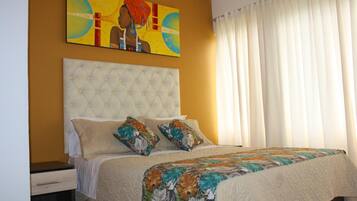 Individually decorated, individually furnished, blackout drapes