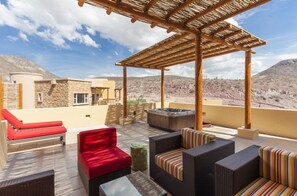 Family Villa, 3 Bedrooms, Hot Tub, Ocean View | Terrace/patio - Puerta Cortes Residence Las Colinas (La Paz)