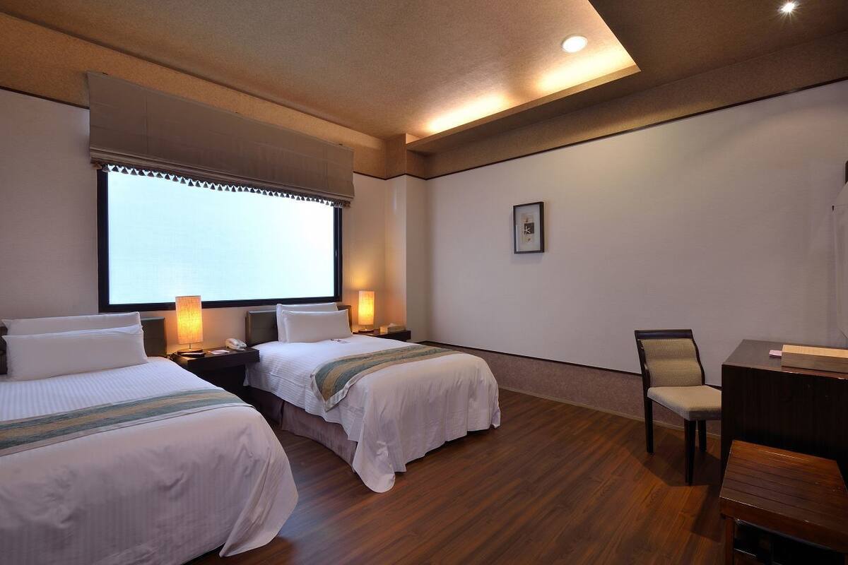 Chambre Élite avec lits jumeaux, 2 lits jumeaux, non-fumeur | Literie de qualité, bureau, rideaux d’obscurcissement