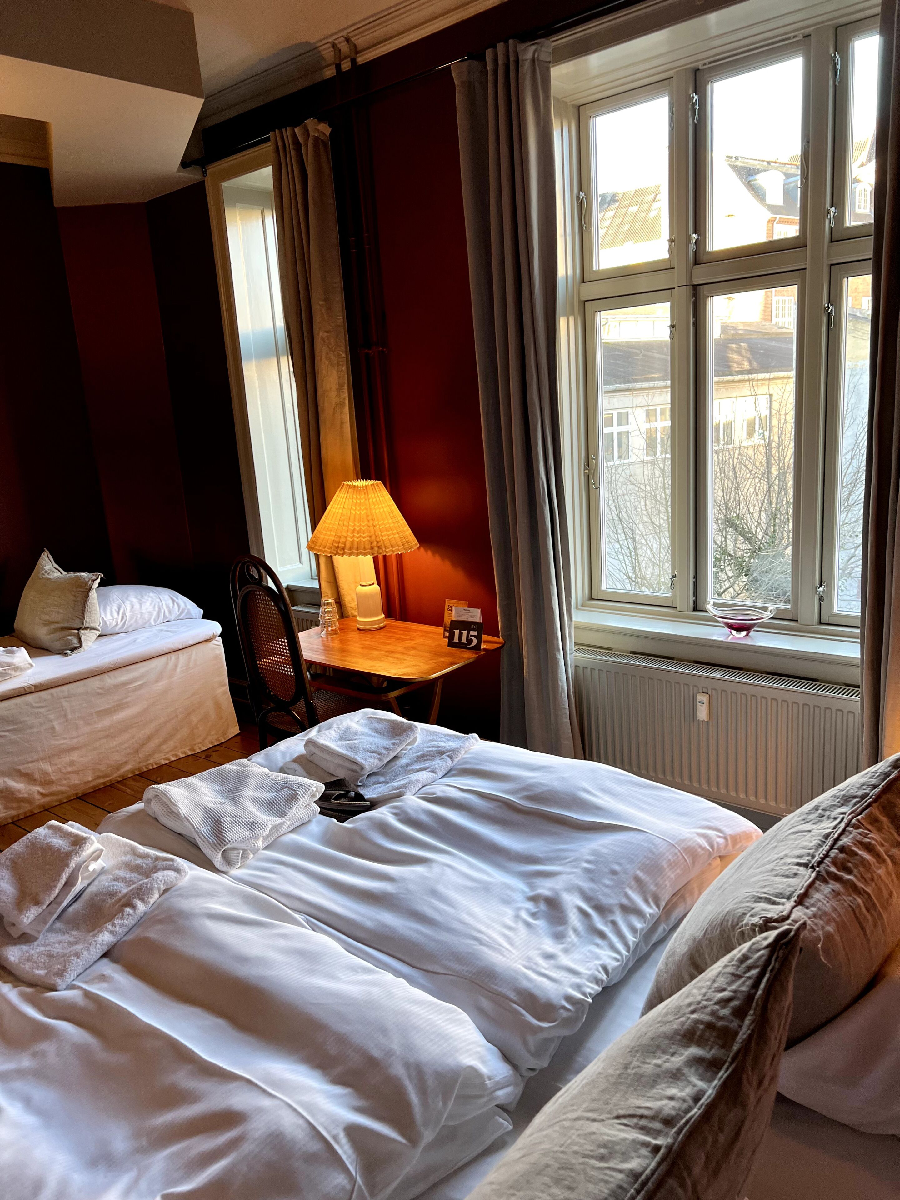 family triple room, 3 single beds, shared bathroom | 1 bedroom, premium bedding, down duvets, pillow-top beds