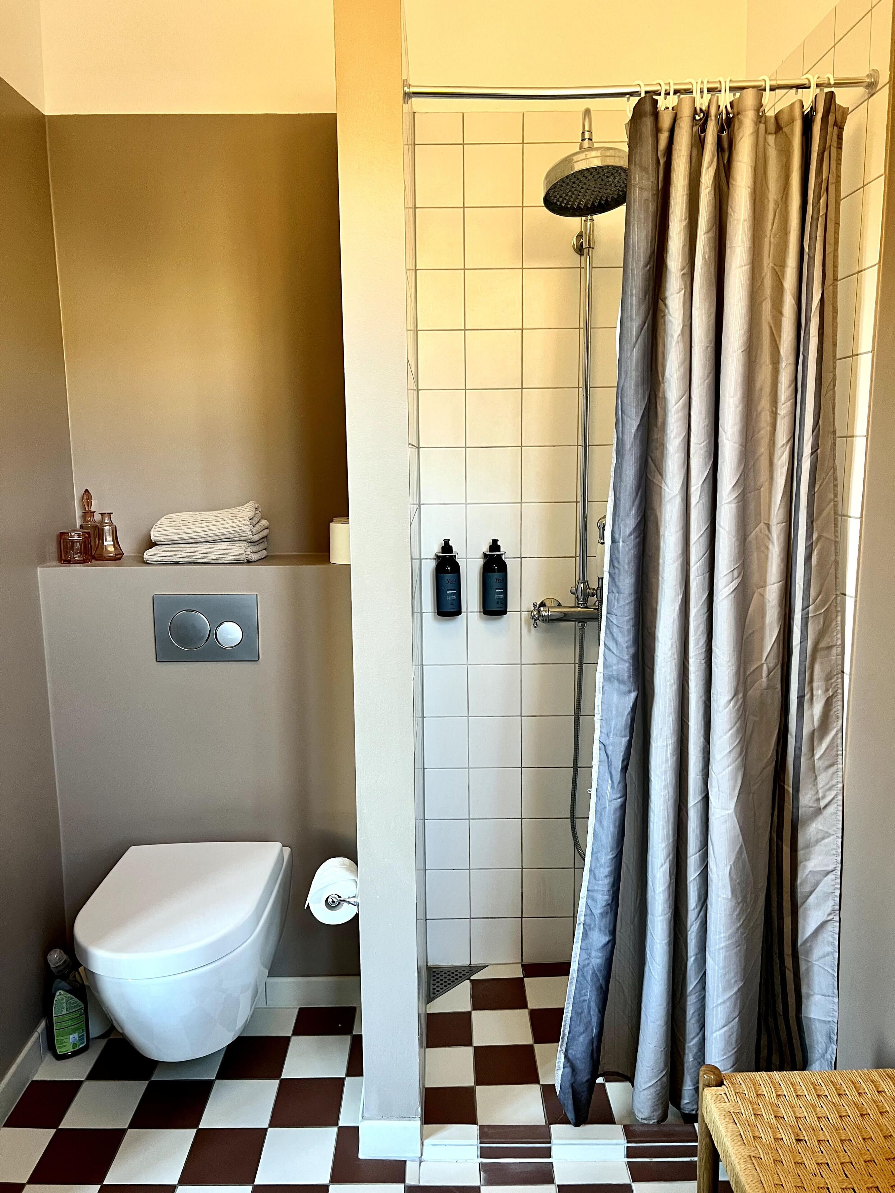 family quadruple room, multiple beds, shared bathroom | bathroom | shower, rainfall showerhead, hair dryer, bathrobes