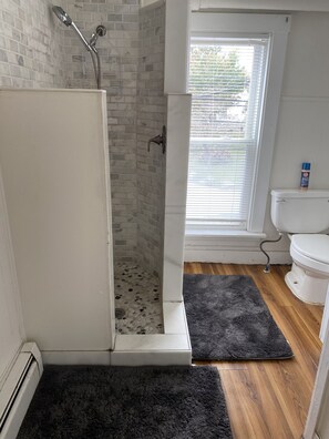 Shower, toilet paper - Oceanview 3 bedrooms apt ! 5th house from the beach  (Old Orchard Beach)