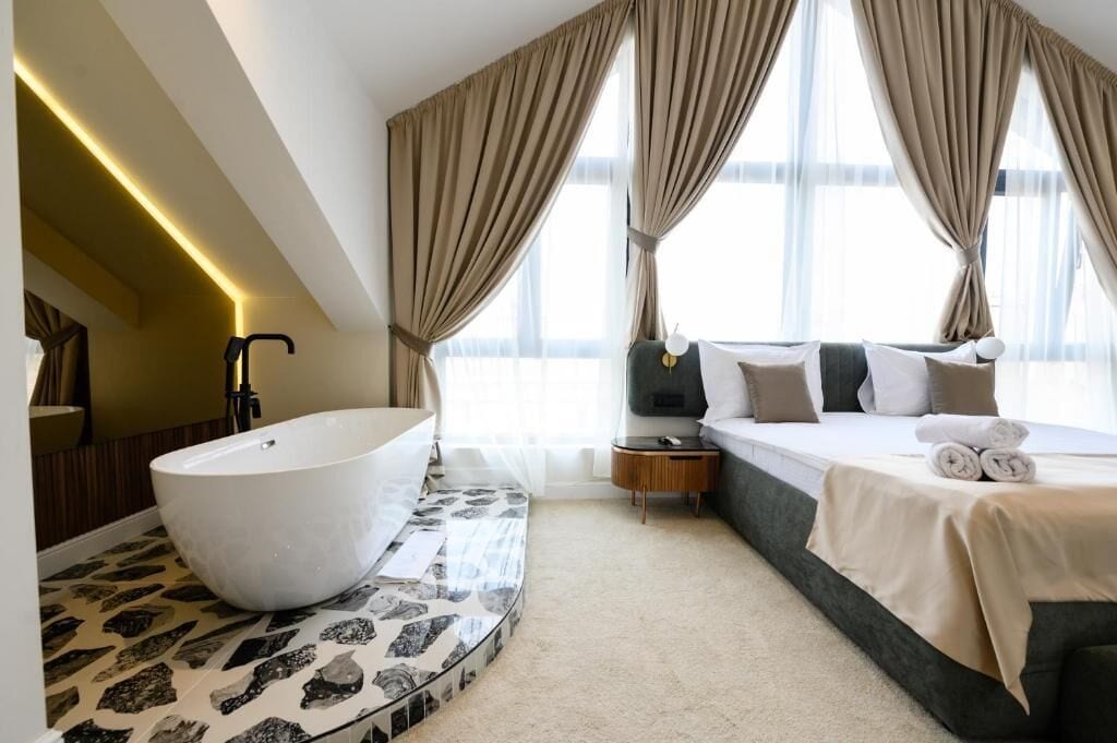 presidential double room | premium bedding, tempur-pedic beds, minibar, in-room safe